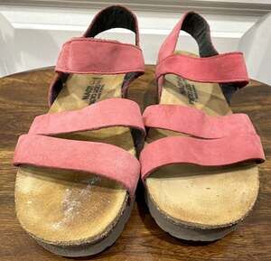 Naot Kayla Sandals Size 38 Pink Leather B1